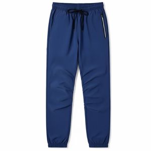 Pantalon décontracté pour homme, coupe slim, taille haute élastique, en toile, séchage rapide, multi-poches, léger, pour l'extérieur - Product Image 2