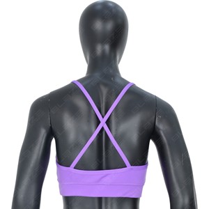 Mode femmes Gym entraînement dos croisé Sport soutien-gorge logo personnalisé sans couture Yoga dos nu haut Impact sport soutien-gorge - Product Image 4