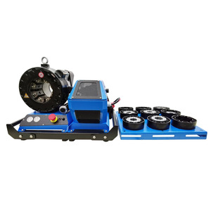 Automatic 24V Hydraulic <b>Hose</b> Crimping Machine Manual 8 Dies 0.39"-2.40" Vehicle Crimper Engine Bearing Gear <b>Rubber</b> Easy Operate - Product Image 2