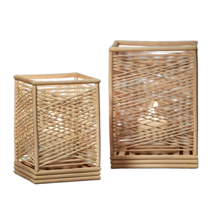 Un diseño minimalista, linterna de bambú ecológica, candelabro antiguo, decoración de boda para fiesta en casa para primavera 2024 - Product Image 3