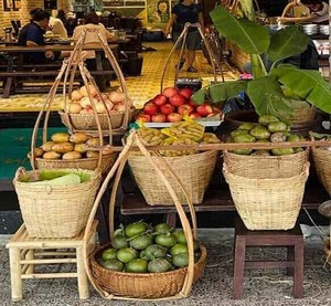 Cesta de bambú tejida multiusos ecológica para decoración del hogar cesta de frutas artesanías hechas en Vietnam - Product Image 5