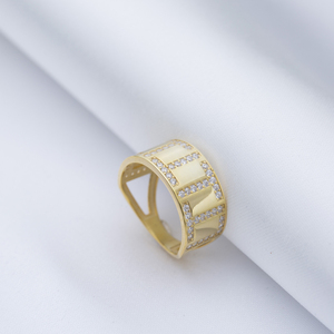 À la mode T Design CZ Stones Band Ring Turc Fabriqué À La Main En Gros 925 Bijoux En Argent Sterling - Product Image 4