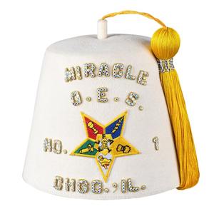 OEM Calidad Mejor diseñado Fez Custom Masonic Fez Hat Todos los colores disponibles Rhinestones Fez Hat para la venta - Product Image 6