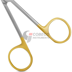 Tijeras para Iris, Instrumento Quirúrgico, Punta Fina y Afilada, Acero Inoxidable, Microtijeras de Disección Curvas, Autoclavables - Product Image 2