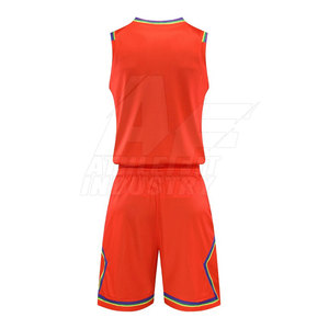 Uniforme de basket-ball unisexe personnalisable, respirant, anti-rides, en polyester 100 %, durable, fabriqué par des professionnels, taille plus - Product Image 2