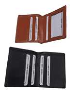 Dompet Panjang Kulit Kambing Unisex Vintage dengan Perlindungan RFID, Kompartemen Kartu Kredit, Kantong Uang Kertas, Resleting, Logo Kustom