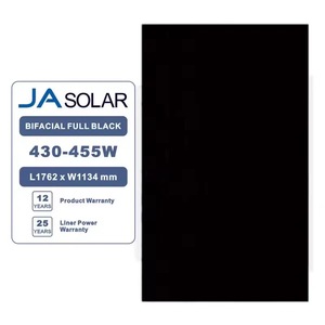 Módulos Solares Bifaciales de Doble Vidrio Tipo N <span class=keywords><strong>JA</strong></span> JAM54D41 LB 430W-455W Negros, Paneles Fotovoltaicos para Uso Residencial - Product Image 1