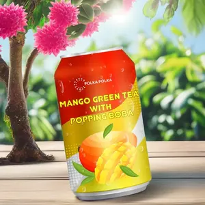 ชาเขียวมะม่วงพร้อมเครื่องดื่มกระป๋องโบบา310มล. พรีเมี่ยม - Product Image 3