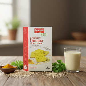 Snacks de Quinoa Germinal con Cúrcuma, Horneados, Salados, Sin Gluten, 150g, Granos Duros - Product Image 3