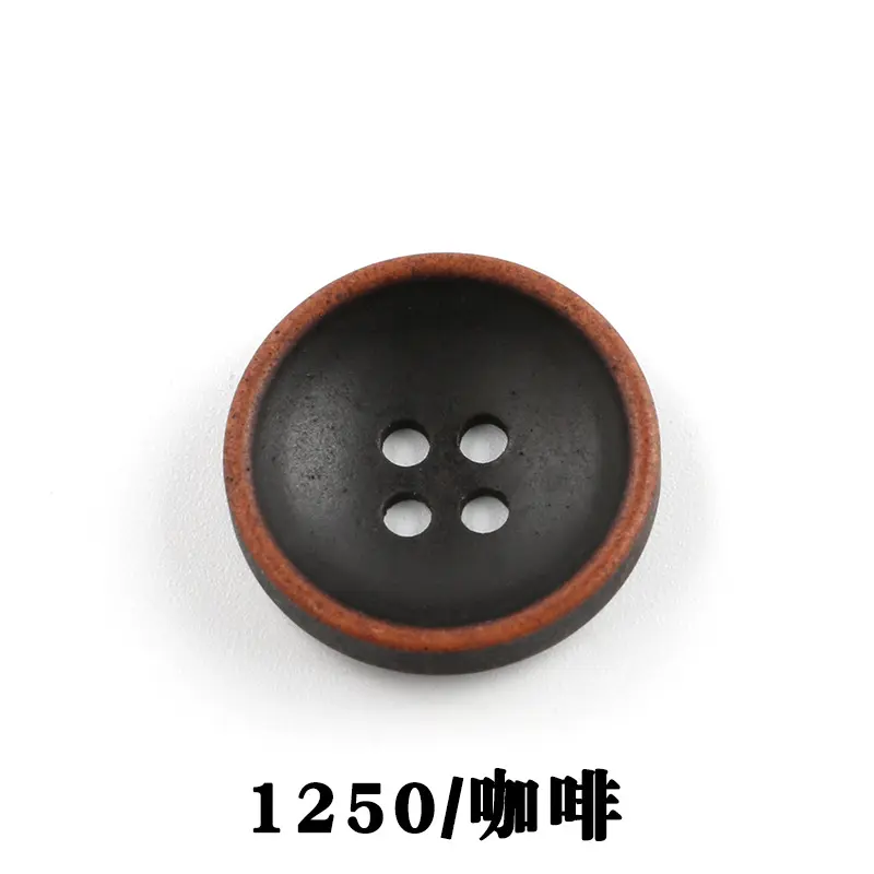 24L-48L Brown Mirror Button Free Sample Thousands of Style Stock Custom 4 Holes Sewing ABS Resin Button for Suit