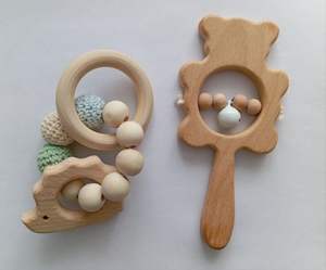 Belle dentition en bois pour bébé faite à la main offres d'usine en vrac de haute qualité - Product Image 1