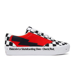 Chaussures de skate Eskolo - Check/Rouge - Product Image 2