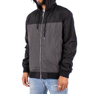 Vestes coupe-vent d'hiver en toile à capuche pour hommes, légères, respirantes, standard, dernières tendances, personnalisables, vente en gros - Product Image 3