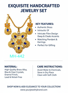 Ensemble de bijoux africains faits à la main en alliage, collier et boucles d'oreilles ethniques, vente en gros, artisanat artisanal, moulage à la cire perdue, cadeau punk pour femmes - Product Image 6