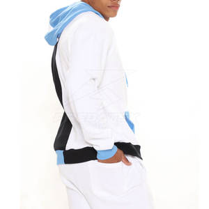 Venta al por mayor pulóver hombres chándales hecho a medida 100% algodón mejor precio cuello con capucha patrón sólido ropa de invierno - Product Image 4