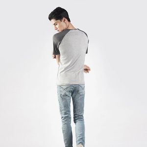 Camiseta informal de algodón 100% para hombre, venta al por mayor, logotipo personalizado, patrón sólido, diseño liso, camiseta en blanco, método de impresión Digital, 280 gramos - Product Image 2