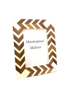 Produit tendance Faible MOQ Cadre photo de table moderne en os de buffle recyclé fait à la main Vente directe d'usine Fabricant - Product Image 2