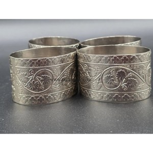 芸術的なカントリースタイルの環境に優しい金属製ナプキンリング、フォーマルなテーブルデコレーション、高級レストラン、パーティー、祝賀食事に - Product Image 1