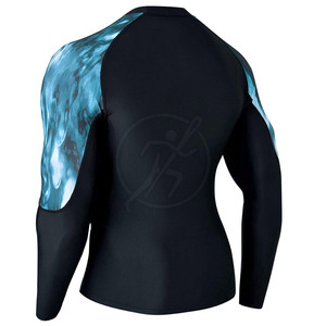 Meilleure vente Rash Guard pour hommes Spandex Polyester Made Men's Workout Rash Guard à vendre - Product Image 3