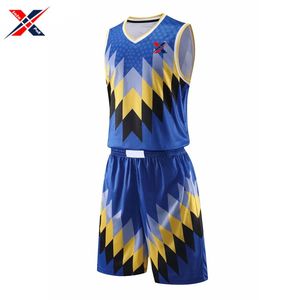 Ensemble d'uniformes de basket-ball respirants à séchage rapide de qualité d'exportation 100% polyester avec logo d'équipe personnalisé pour les sports d'été les plus vendus - Product Image 1