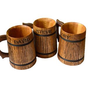 Taza de Bar de madera Natural con asa para Decoración de mesa, elegante taza para beber para boda y Hotel a bajo precio - Product Image 2