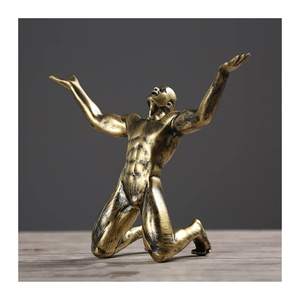 Hot Selling Modern Home <b>Decorative</b> Sculpture Statue Custom Size Metal Handicraft Handmade <b>Decorative</b> Artwork - Product Image 3