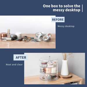 Phomemo Dreischicht Rotierende Speicherbox Kreative Organisateur de bureau et de tiroir - Product Image 1