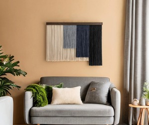 Collection de Suspensions Murales en Macramé Multi-Vertes Simples pour la Décoration Intérieure, l'Affichage d'Événements et la Décoration Intérieure Contemporaine en provenance d'Inde - Product Image 6