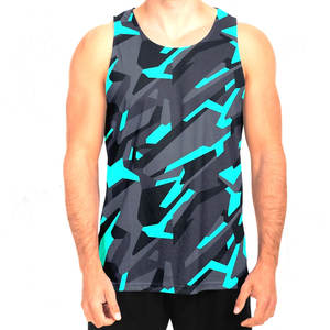 Camiseta sin mangas de secado rápido personalizada, camisetas sin mangas con estampado completo de sublimación de tinte para hombre para verano, camisetas sin mangas para gimnasio - Product Image 5