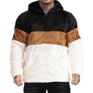 Nouveauté : Sweat à capuche en molleton Sherpa pour homme, en coton mélangé, décontracté, coupe oversize, respirant, coupe-vent, best-seller - Product Image 1