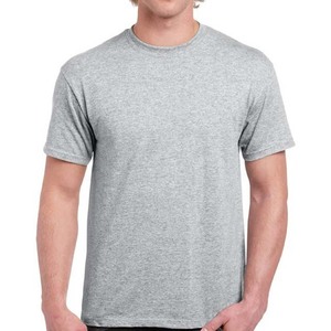 T-shirt de sport à col rond en polyester et coton, vêtements pour hommes de haute qualité, taille plus, logo imprimé sur le devant, respirant, séchage rapide - Product Image 3