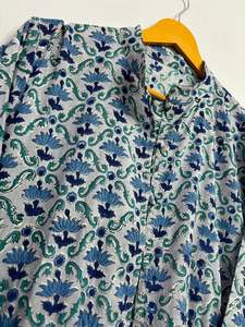 Vestido largo de algodón indooccidental de diseñador, vestido de fiesta de estilo bohemio Vintage para mujer, traje Vintage de estilo indio - Product Image 2