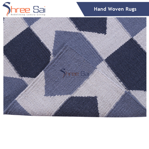 Alfombras de algodón y lana 100% lavables, diseño Kilim, fabricante indio, venta al por mayor, compradores - Product Image 3