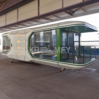 Maisons conteneurs intelligentes modernes 2025, espace de vie confortable, capsule d'hébergement pour maison mobile