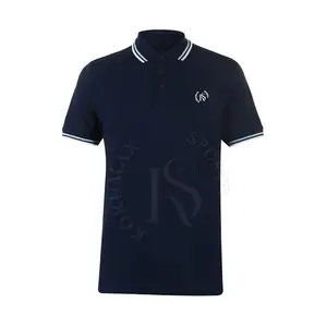 男性のためのユニークなデザインのポロTシャツカスタムポリエステル無地プレーンゴルフポロシャツ