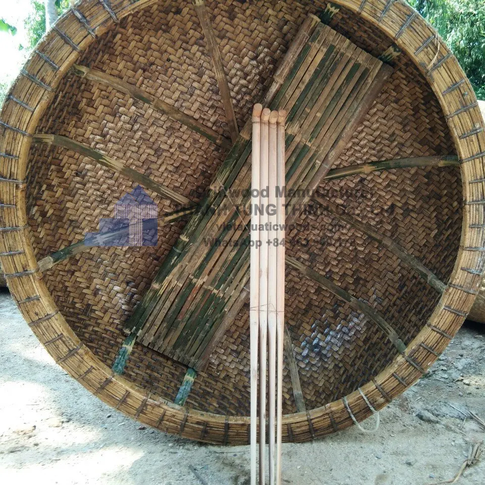 Hoge Kwaliteit Bamboe Coracle Boot Groothandel Bamboe Boten Vlot Voor Vissen En Reizen Van Vietnam + 84 937 545 579