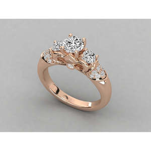 Bague solitaire en or 18 carats pour femmes avec diamant de laboratoire - Product Image 4