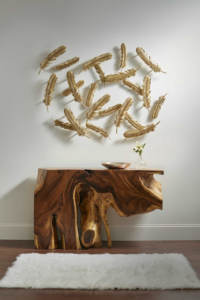 Table console en racine de teck - Style farmhouse pour salon et entrée d'hôtel, décoration tropicale moderne, fabricant de Jepara, Indonésie - Product Image 5