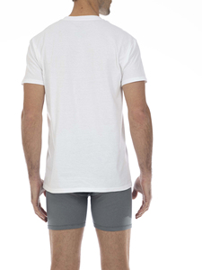 Top T-shirts Tissu doux Logo personnalisé Conception OEM 2024 Prix de gros Demi manches T-shirts pour hommes O Cou Blanc Couleurs - Product Image 3