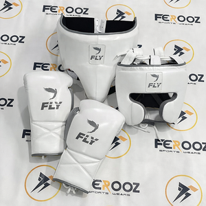 Gants de MMA personnalisés de haute qualité, ensemble de sparring, fermeture à lacets, cuir de vache véritable, équipement d'entraînement de boxe et de kickboxing - Product Image 6