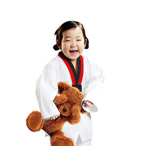 Fábrica de artes marciales de alta calidad niños estudiantes taekwondo uniforme para entrenamiento personalizar logotipo al por mayor - Product Image 1