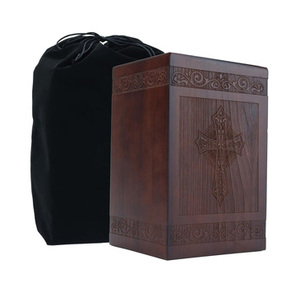 โกศไม้สมัยใหม่สำหรับงานศพและฝังศพผู้ใหญ่ ทำด้วยมือ พร้อมโลโก้สั่งทำ ราคาประหยัด - Product Image 4