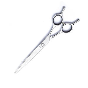 Tijera de aseo para mascotas de pelo ruso, tijera de aseo para corte de pelo de gato de acero inoxidable alemán de 7 "con reposapiés Doble - Product Image 4