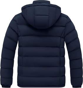 Veste matelassée pour homme, chaude, imperméable, manteau d'hiver, parka à capuche (taille standard et grande taille) - Product Image 2
