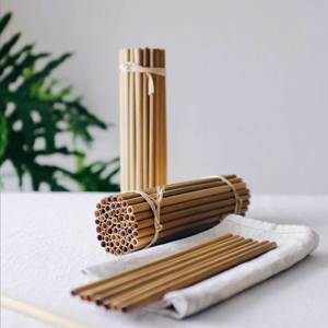 หลอดกกธรรมชาติแบบพรีเมี่ยมโซลูชันการดื่มที่เป็นมิตรต่อสิ่งแวดล้อมสำหรับร้านกาแฟปาร์ตี้และกิจกรรมกลางแจ้ง - Product Image 1