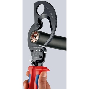 Coupe-câbles KNIPEX avec une longueur totale de 280 mm, poignées multi-composants pour une utilisation maximale. Accessoire de gestion des câbles de 52 mm (380 mm) - Product Image 5
