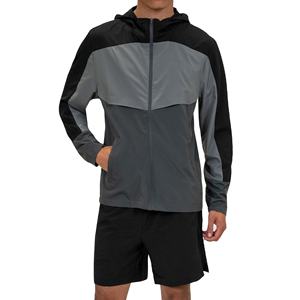 OEM Ensemble coupe-vent en nylon personnalisé de haute qualité pour hommes Coupe décontractée Respirant Imperméable Survêtements d'entraînement pour le jogging 2026 - Product Image 1
