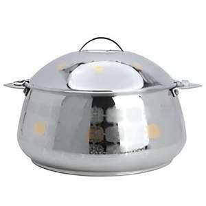 หม้อปรุงอาหารชุบเงินมีสไตล์พร้อมดีไซน์การพิมพ์ที่ทนทานเหมาะสำหรับการเสิร์ฟอาหารเหมาะสำหรับงานกิจกรรมที่โรงแรม - Product Image 3