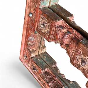 Large Wooden Mirror <b>Frame</b> Rustic and <b>Antique</b> Design Style for Wall Decor for Living Room Bathroom Hotels - Product Image 4