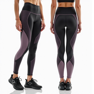 Dry Fit Leggings y diseño de compresión Pantalones de cintura alta para mujeres Entrenamiento Uso en el gimnasio Correr Señoras Fitness - Product Image 5